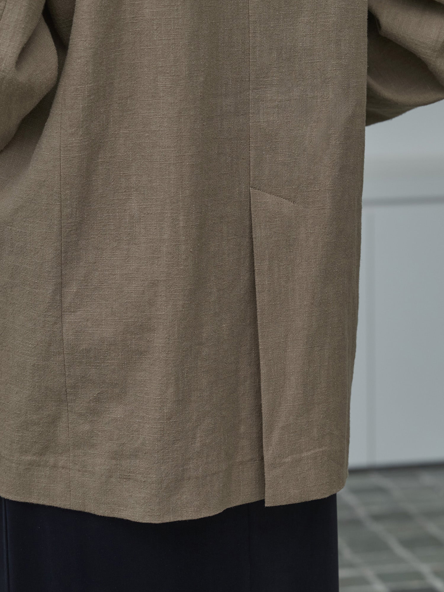 crewre online store / コットンリネンシングルジャケット