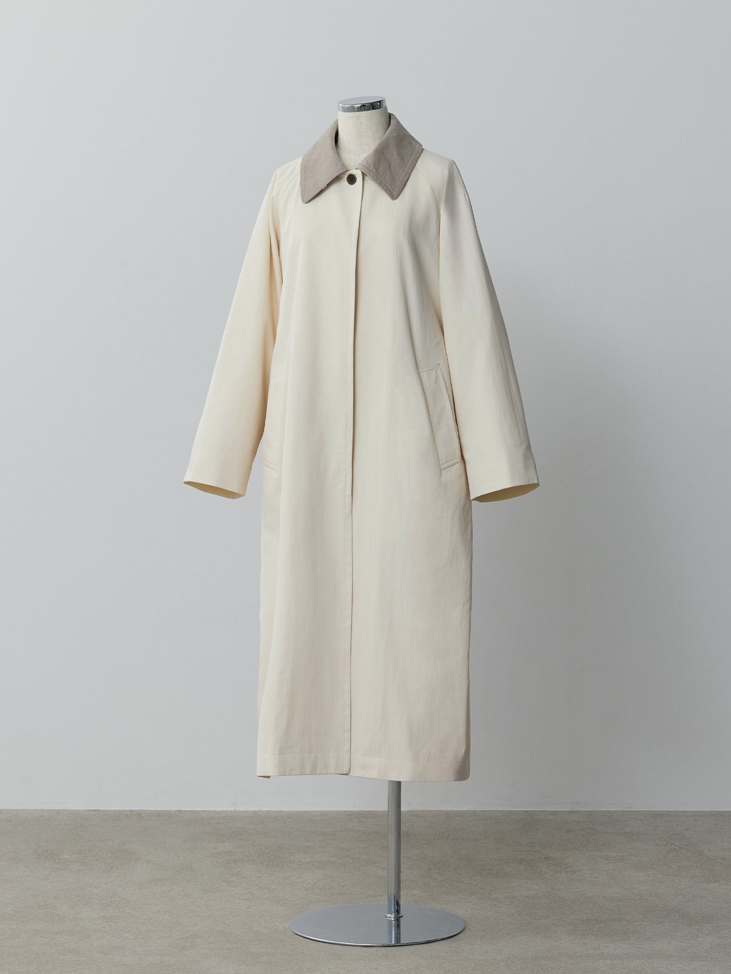 2wayカラーツイルロングコート