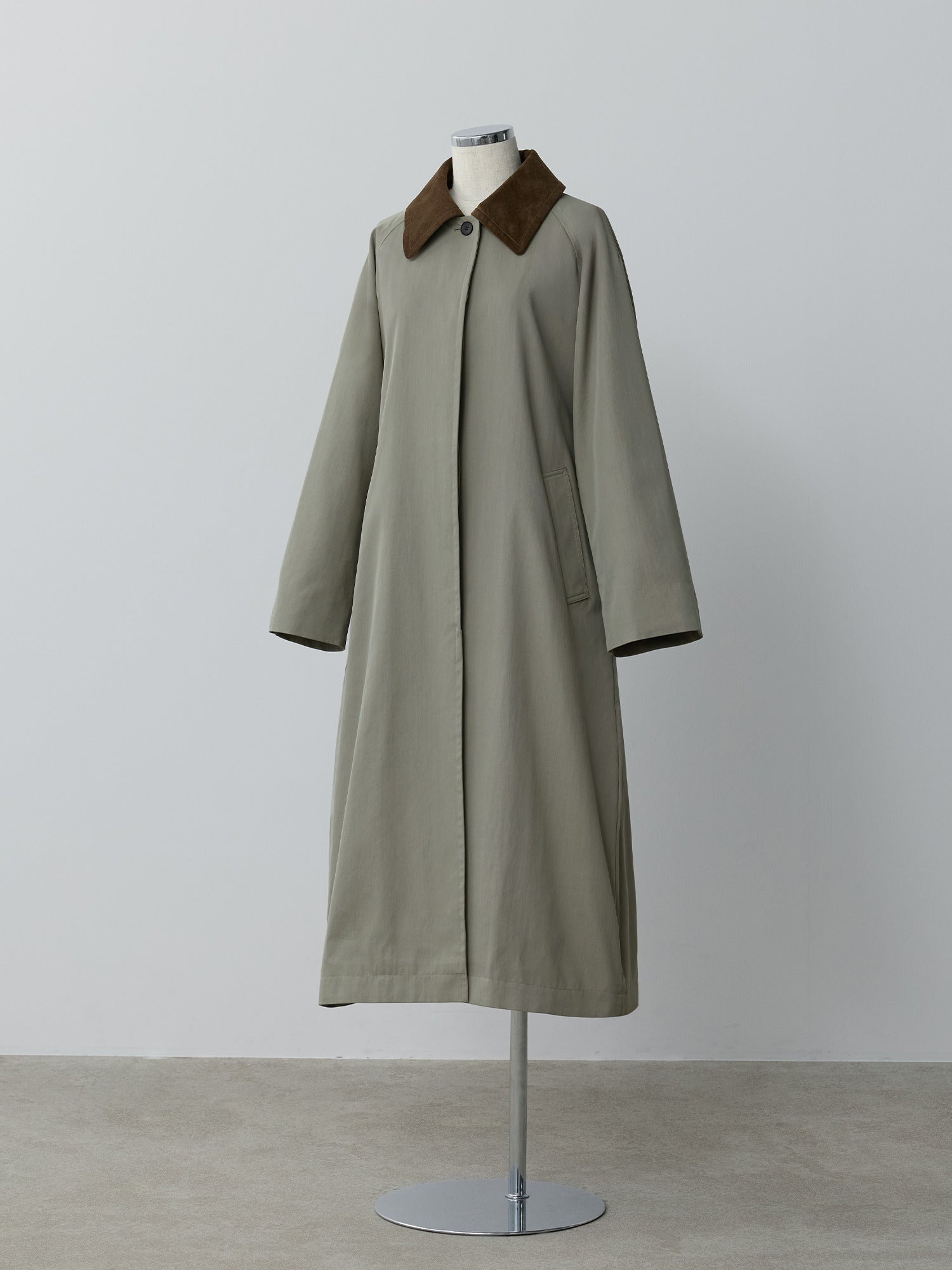 crewre online store / 2wayカラーツイルロングコート