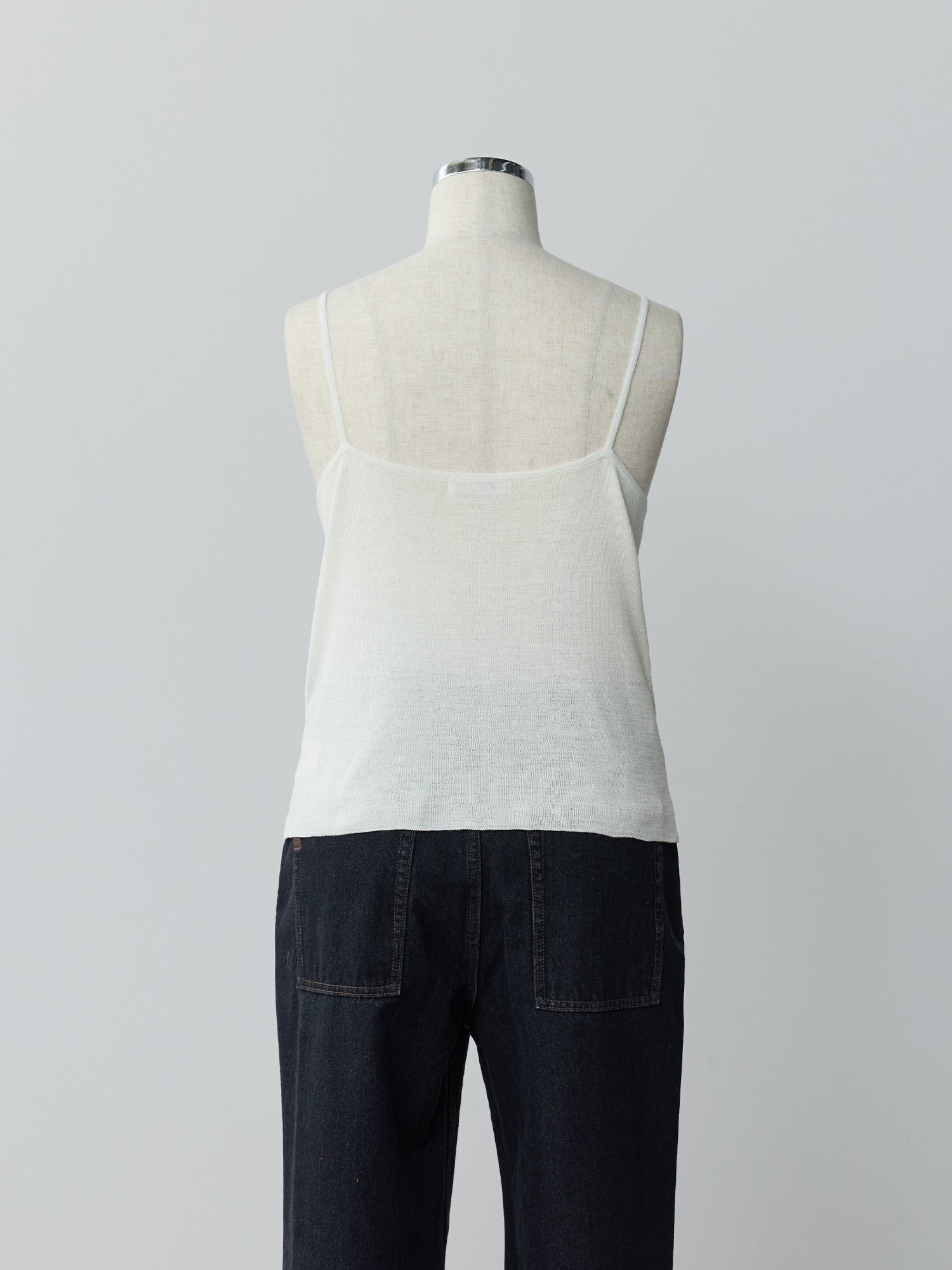 キャミレイヤードカシュクールニット