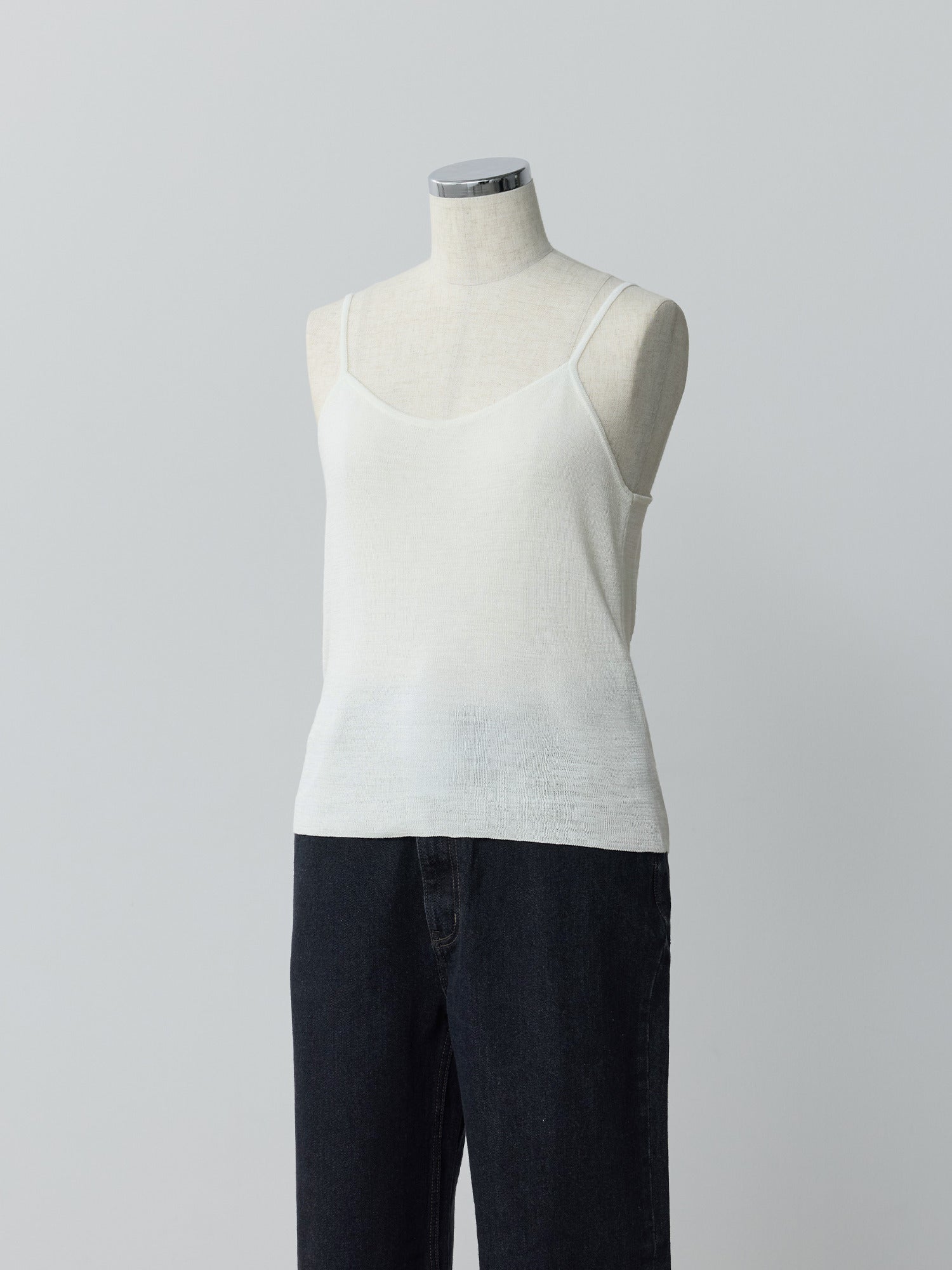 crewre online store / キャミレイヤードカシュクールニット