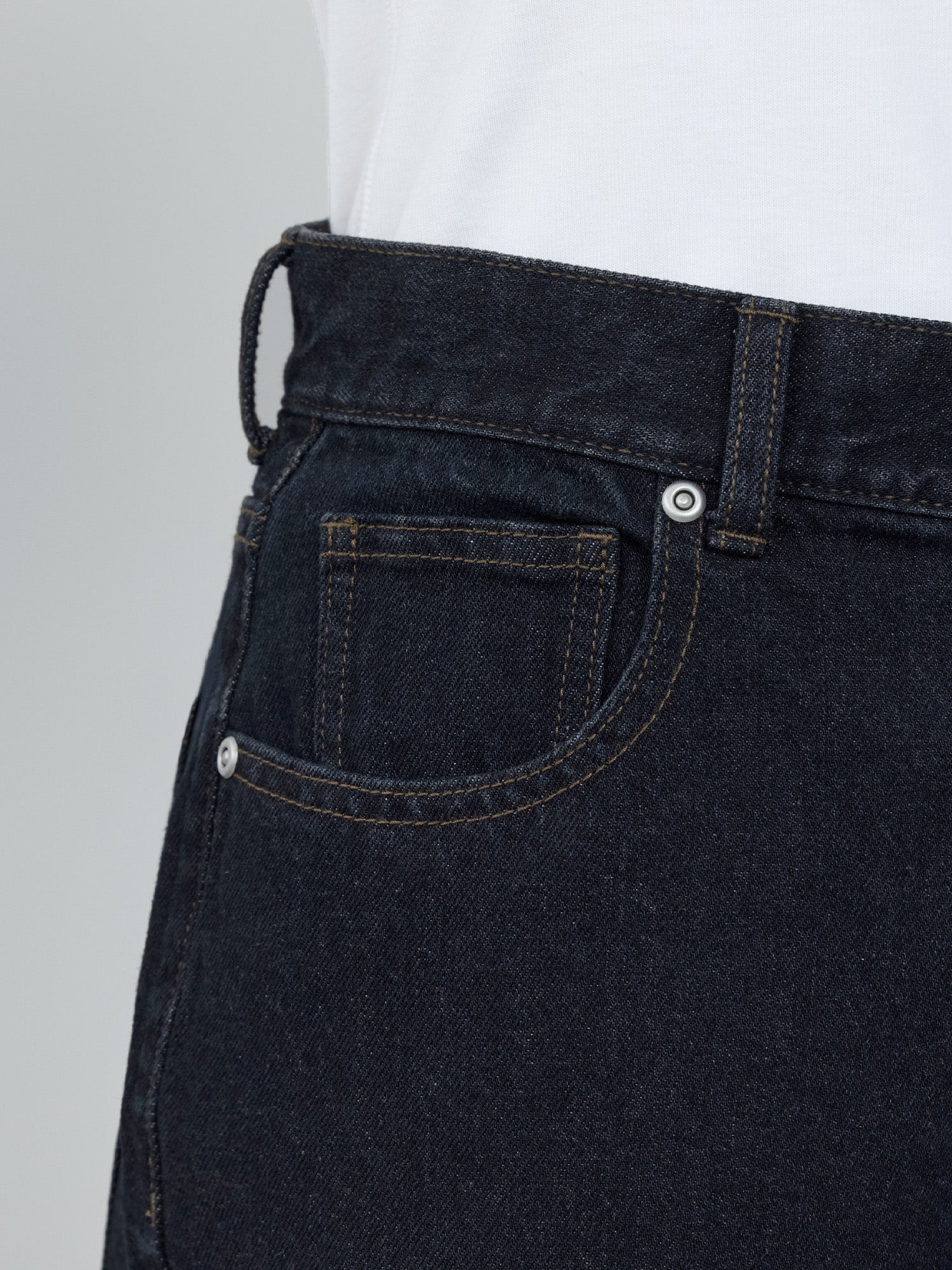 アジャスタブルIラインデニムパンツ