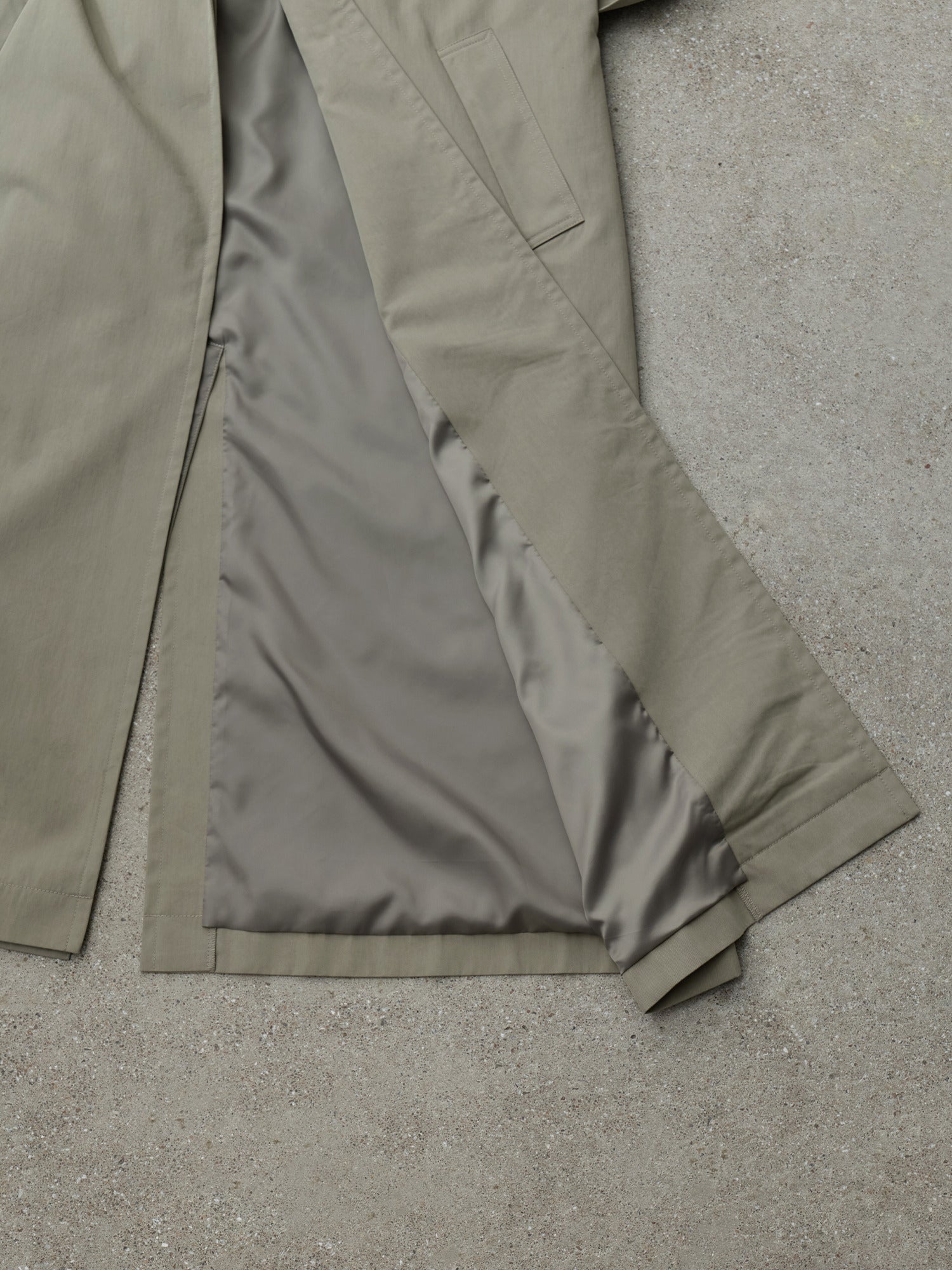 2wayカラーツイルロングコート