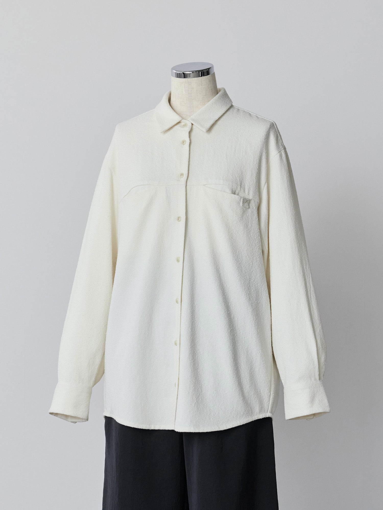 先行販売 シームポケットテクスチャーシャツ