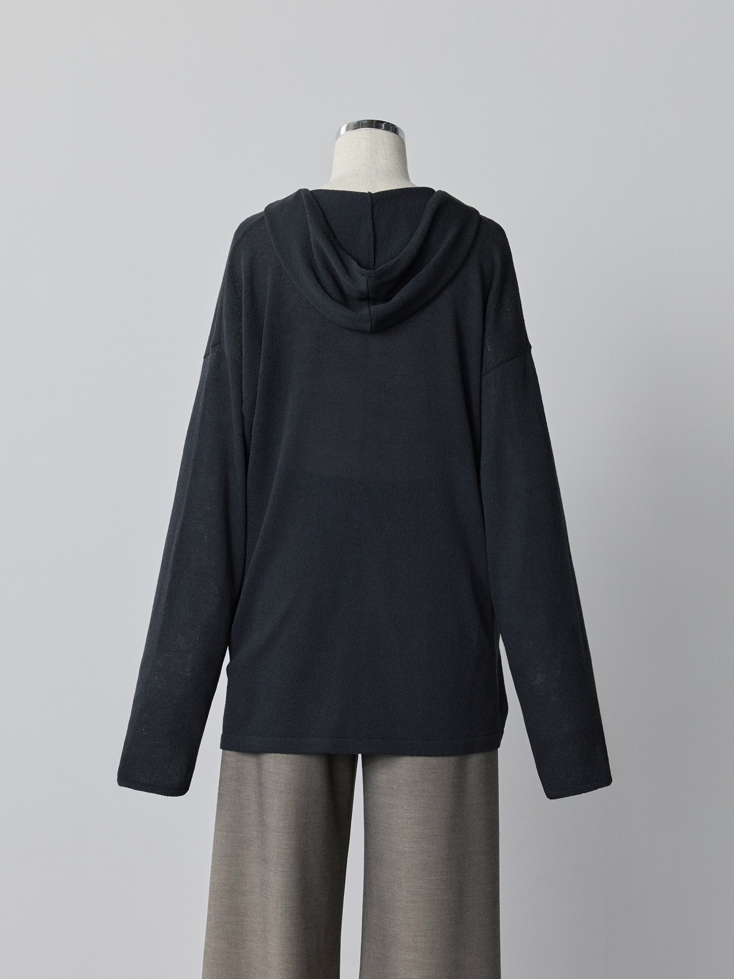 crewre キーネックシアーニットフーディ iron gray サイズ3 crewre online store / キーネックシアーニットフーディ