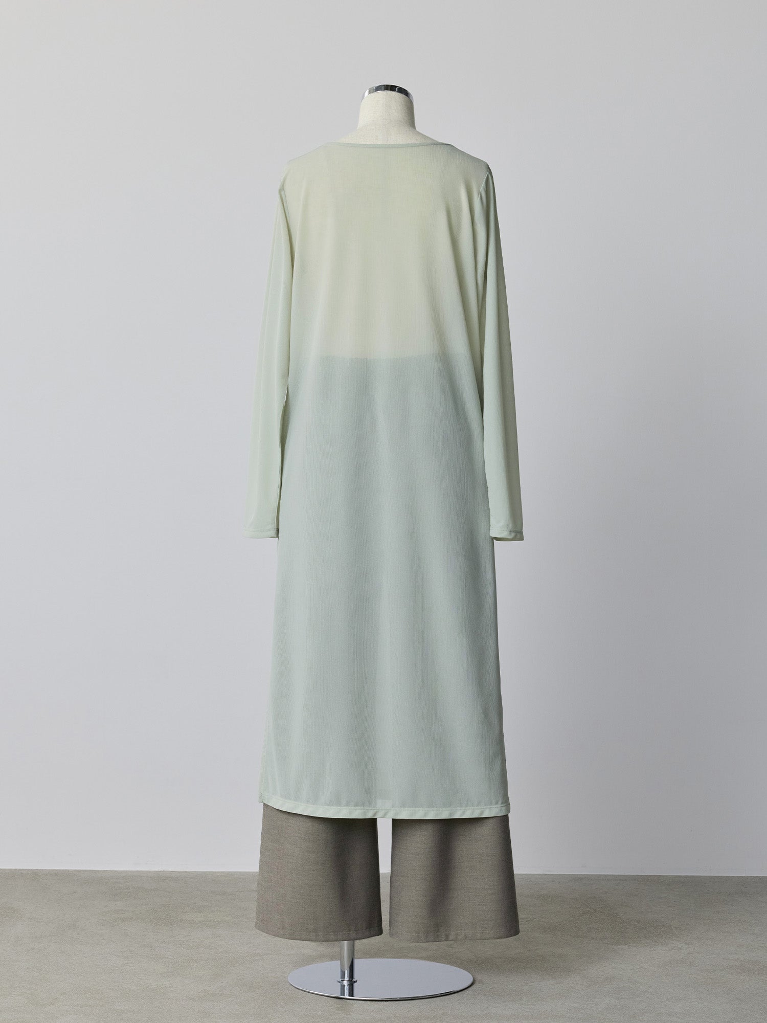 crewre online store / サイドスリットシアーワンピース