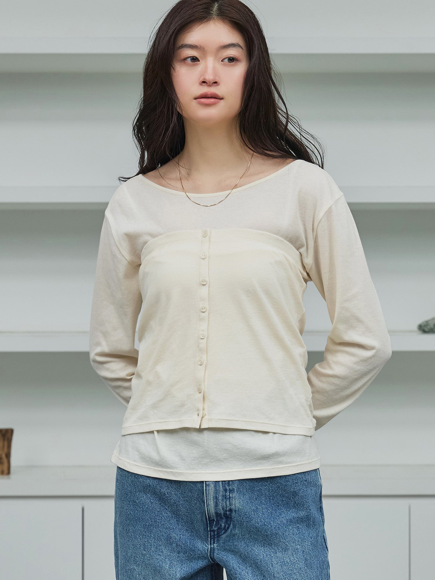 crewre クルーレ　マルチウェイレイヤードタンクトップ2 crewre online store / マルチウェイカーディガン＆ビスチェ
