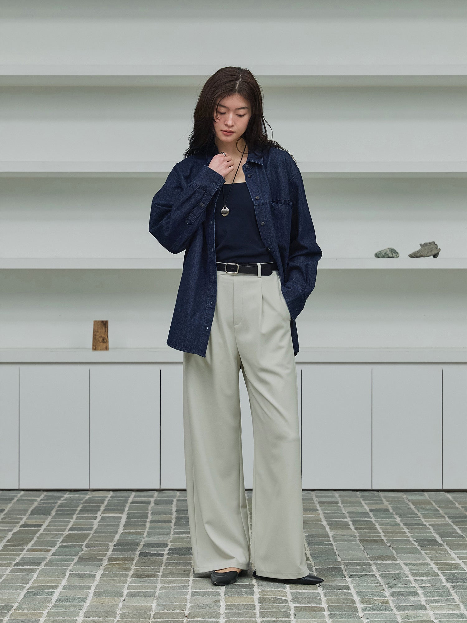 crewre online store / シームポケットテクスチャーシャツ