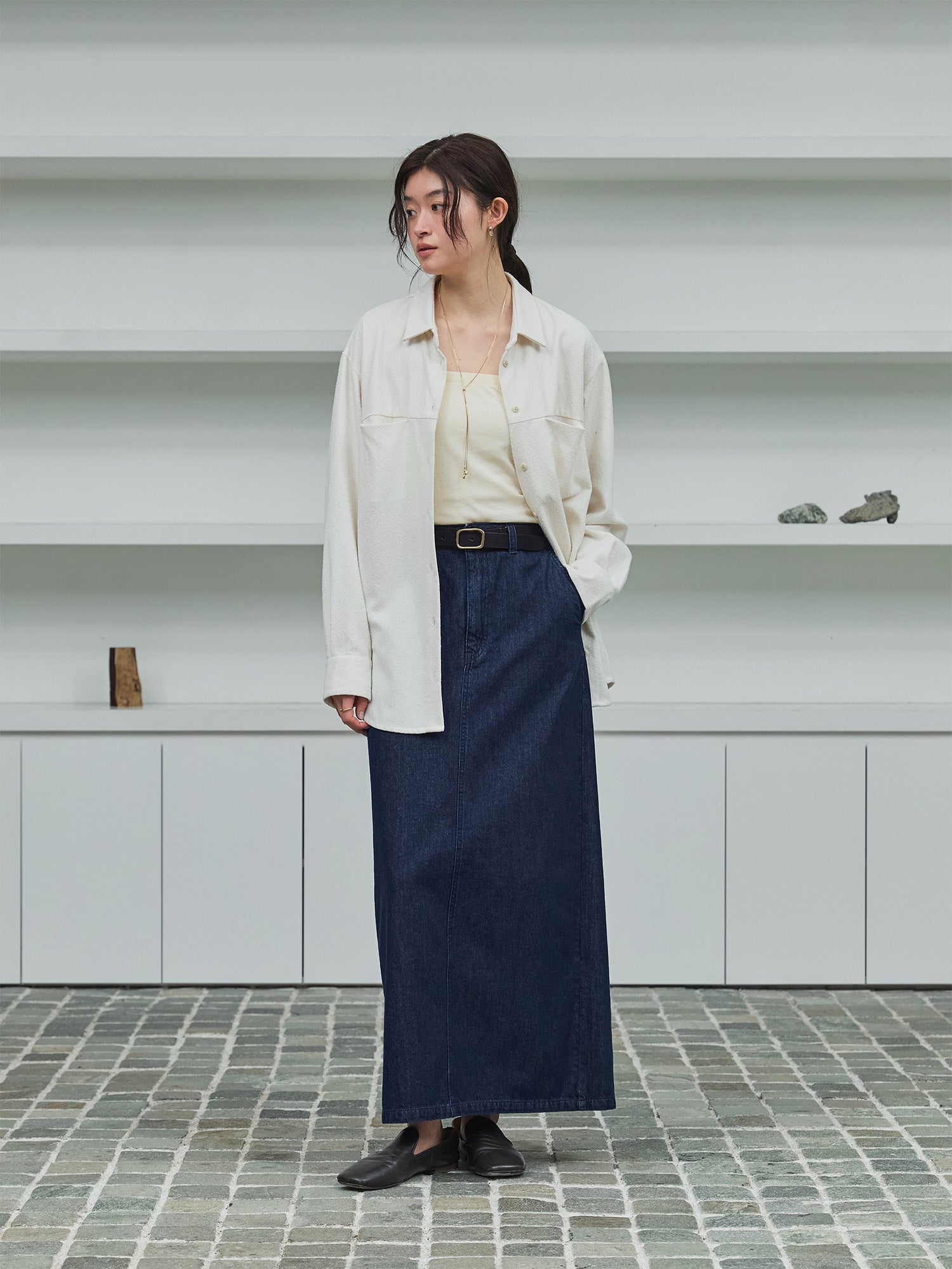 crewre online store / シームポケットテクスチャーシャツ