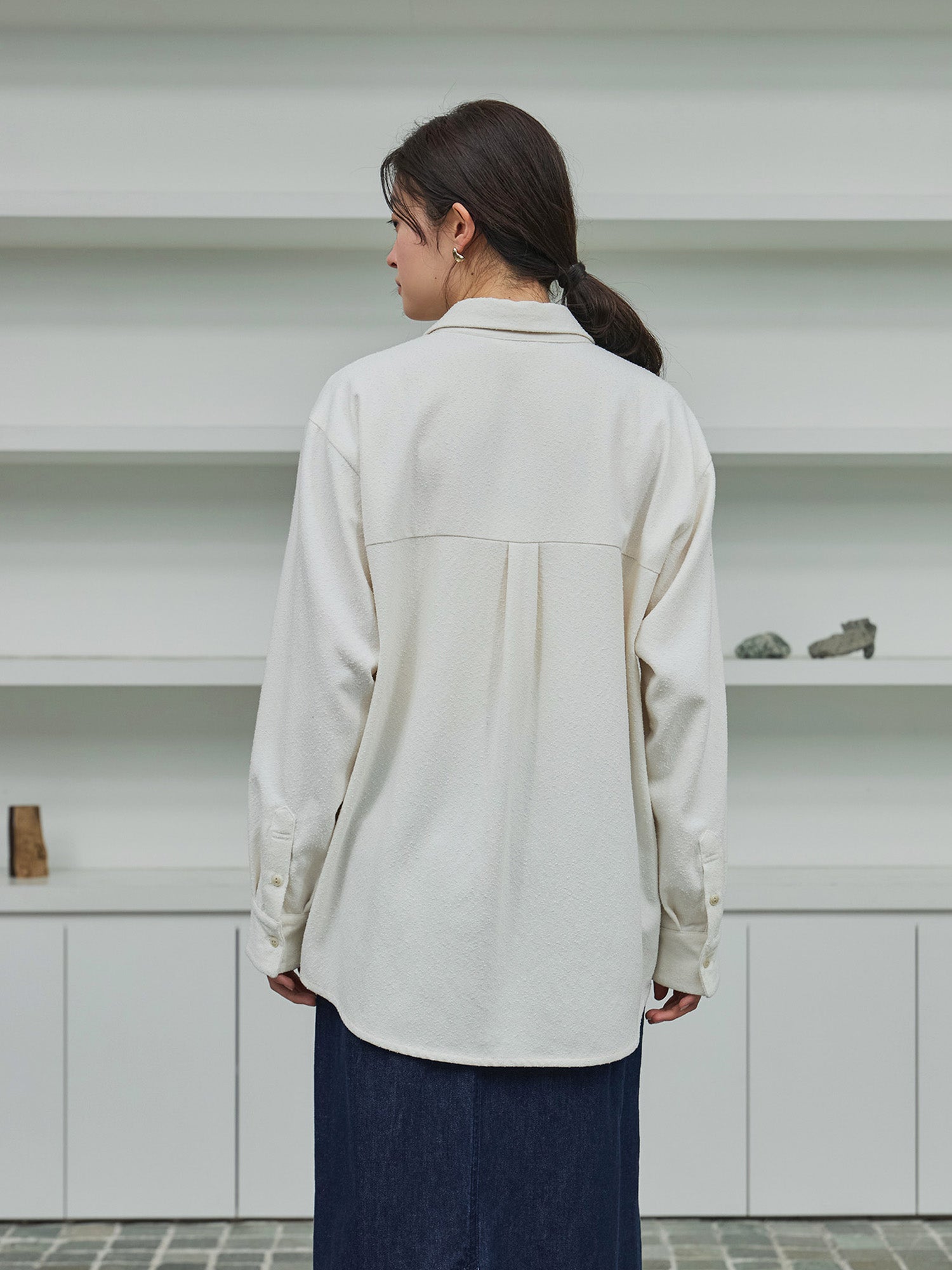 crewre online store / シームポケットテクスチャーシャツ