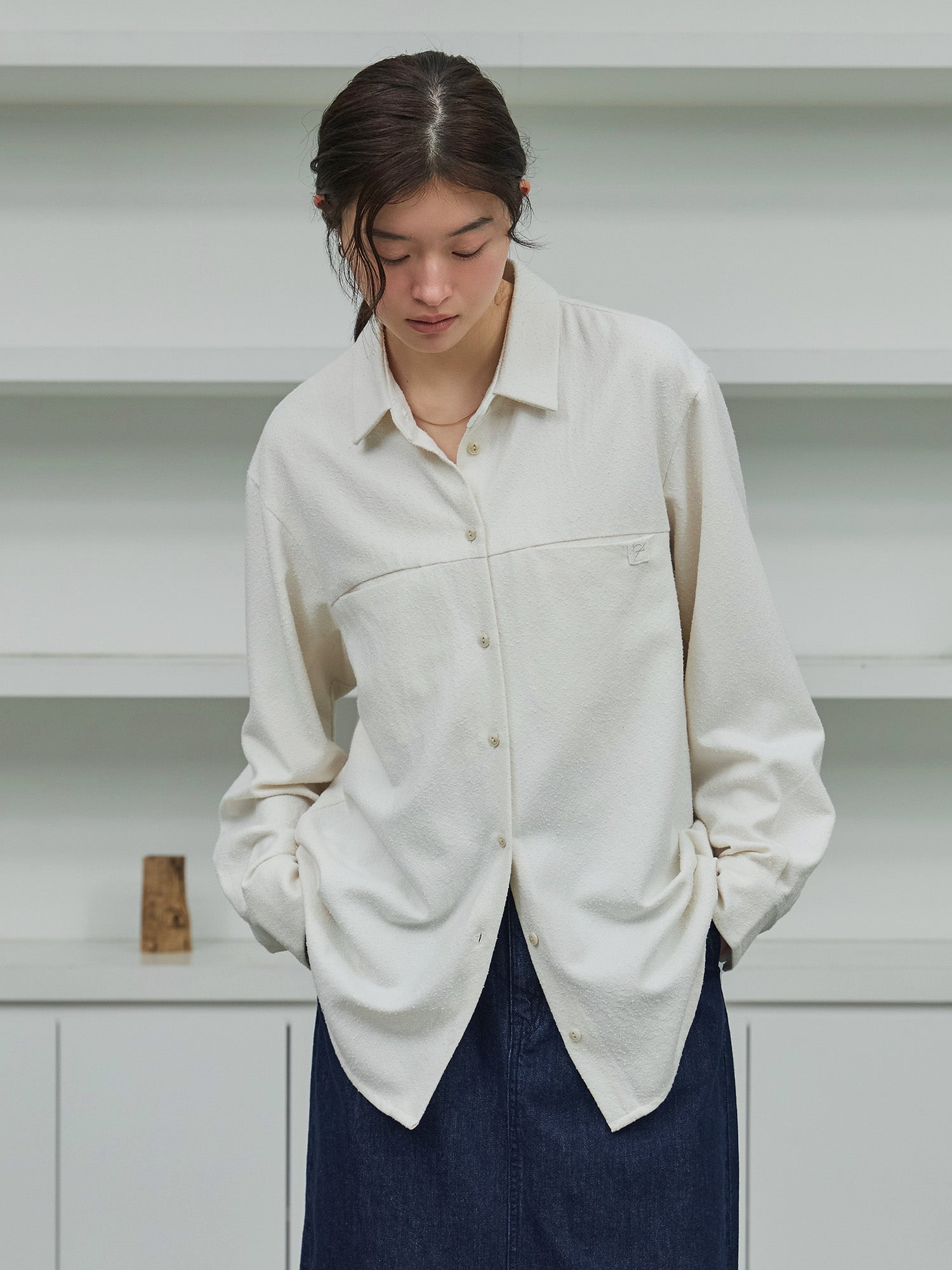 新品 crewre クルーレ　ストレッチベロアストレートスカート　サイズ1 crewre online store / ストレッチベロアストレートスカート