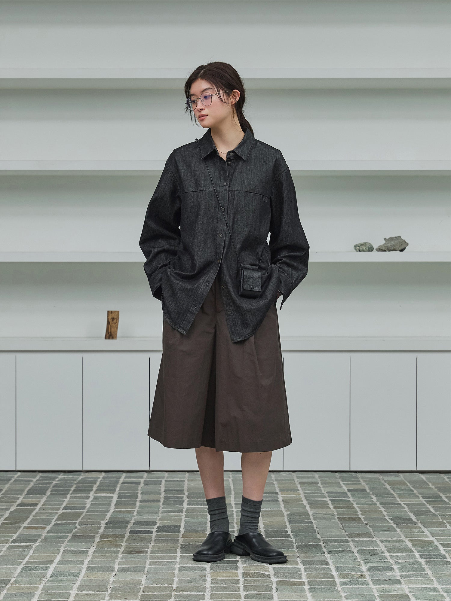 【crewre】シームポケットテクスチャーシャツ【size3】 crewre online store / シームポケットテクスチャーシャツ