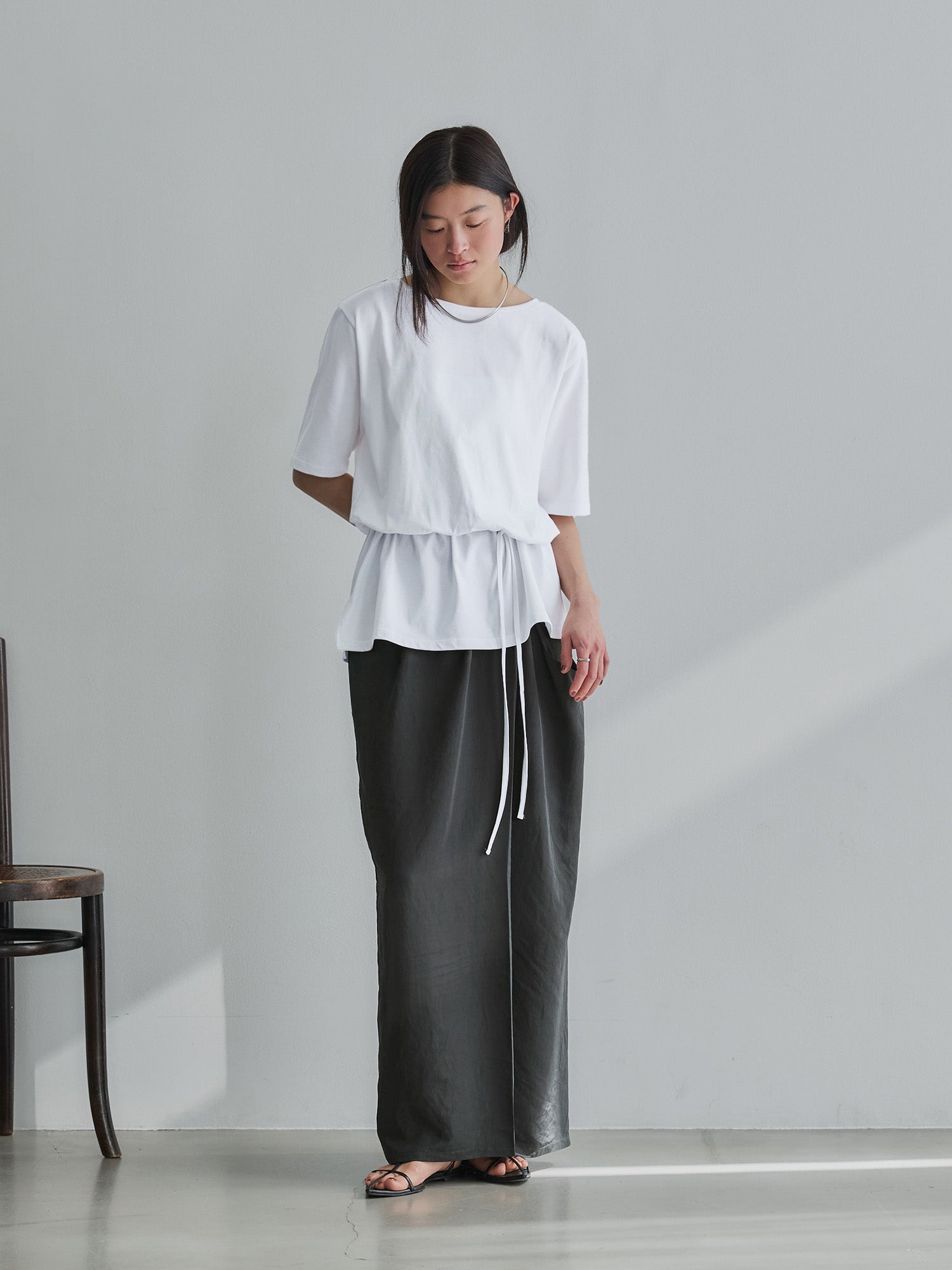 crewre online store / ドロストデザインブラウスTシャツ