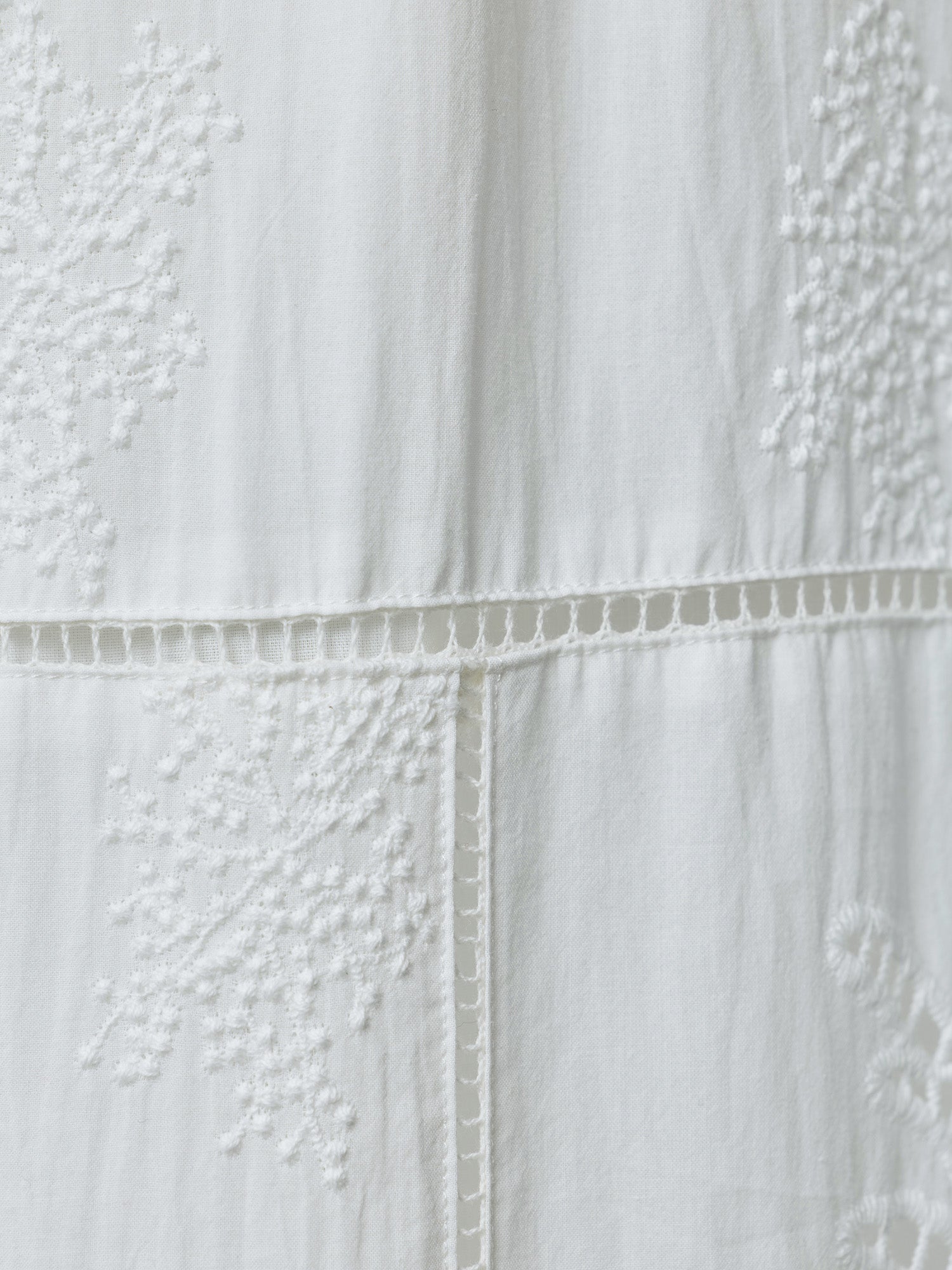 パネルデザインコットンレースパンツ