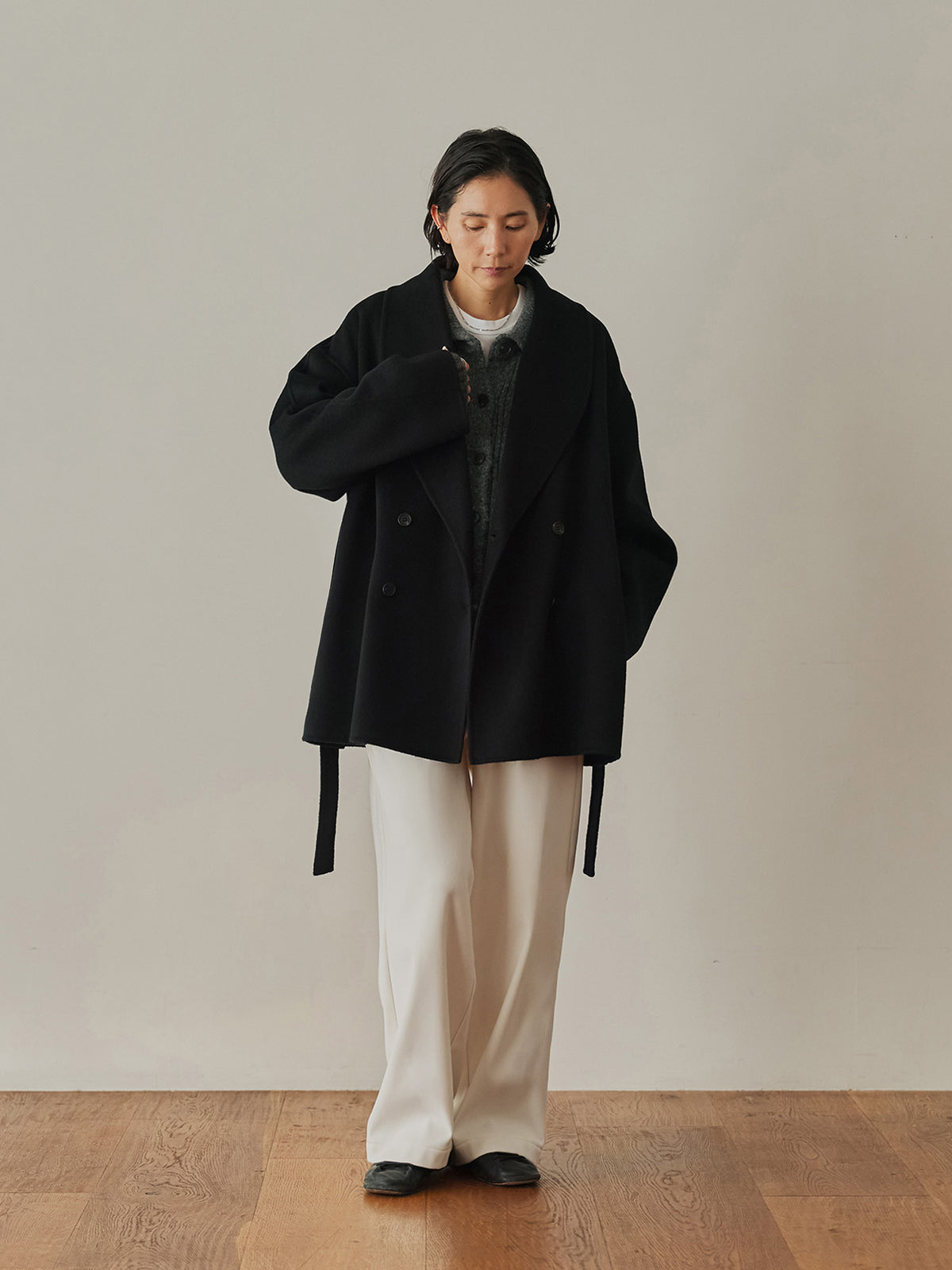 H163 B80 W62 H83<br>着用サイズ : size2 / カラー：black