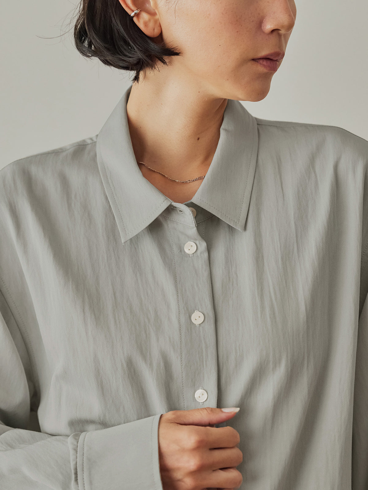 H163 B80 W62 H83<br>着用サイズ : size2 / カラー：mint gray
