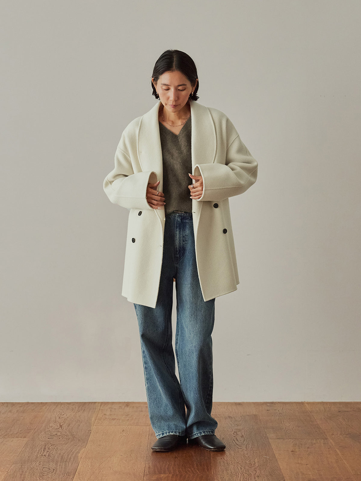 H163 B80 W62 H83<br>着用サイズ : size2 / カラー：ivory