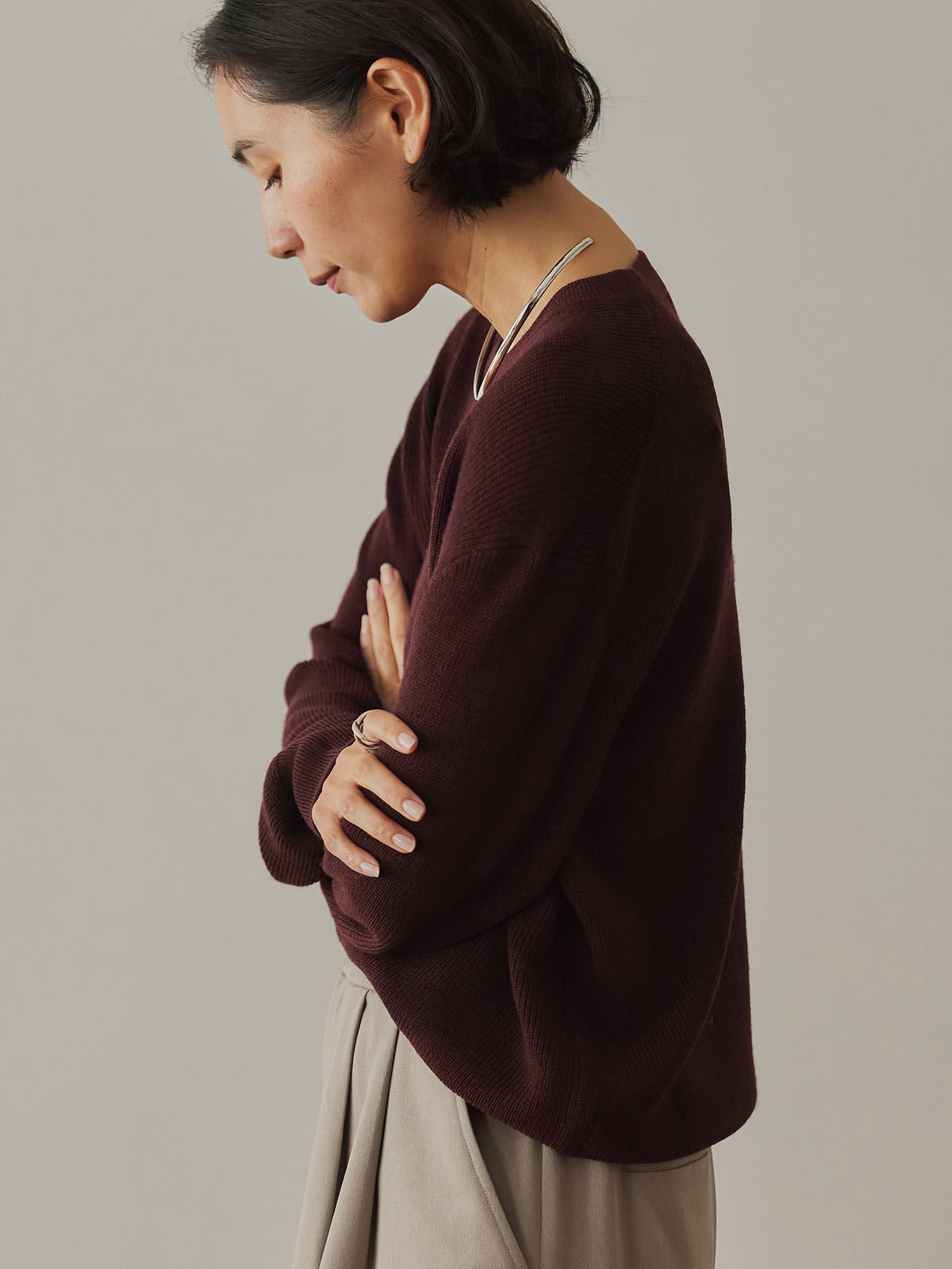 H163 B80 W62 H83<br>着用サイズ : size2 / カラー：bordeaux