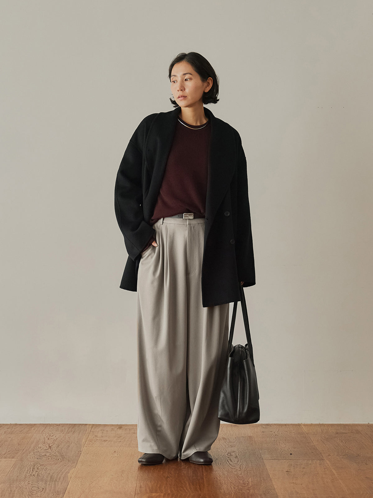 H163 B80 W62 H83<br>着用サイズ : size2 / カラー：bordeaux