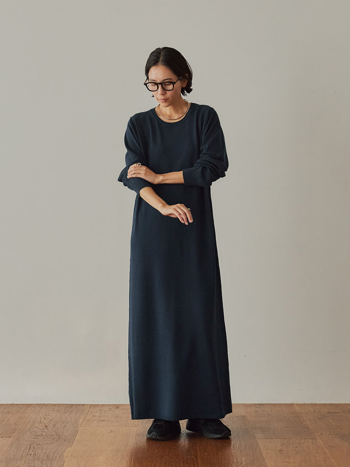 H163 B80 W62 H83<br>着用サイズ : size2 / カラー：soft navy