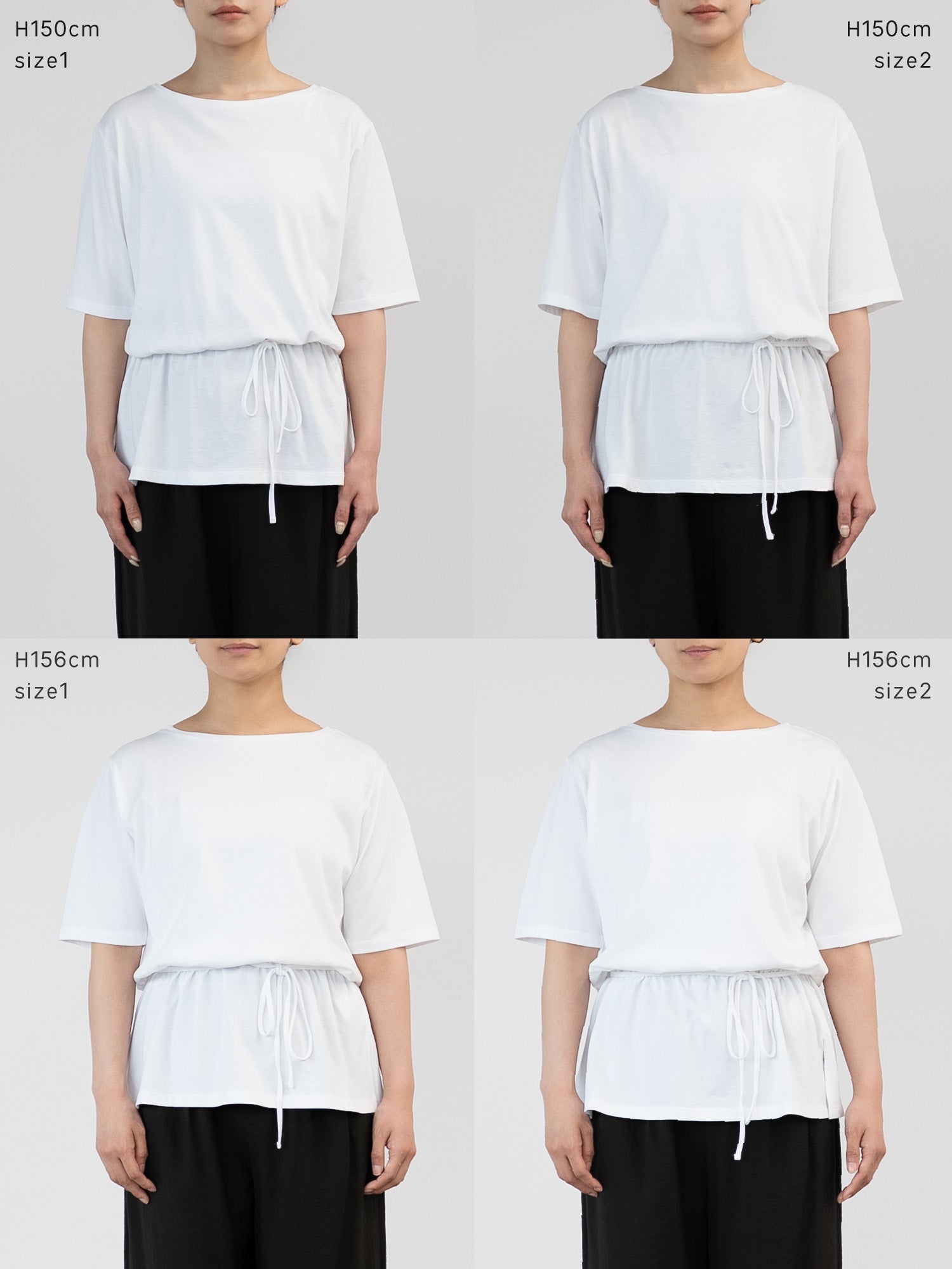 ドロストデザインブラウスTシャツ