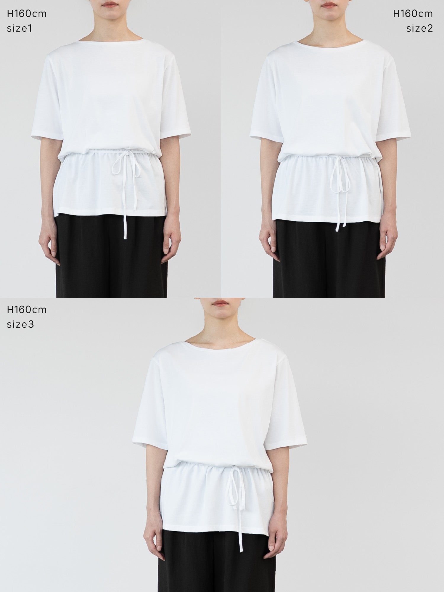 トリアセコットンドロストブラウス crewre online store / ドロストデザインブラウスTシャツ
