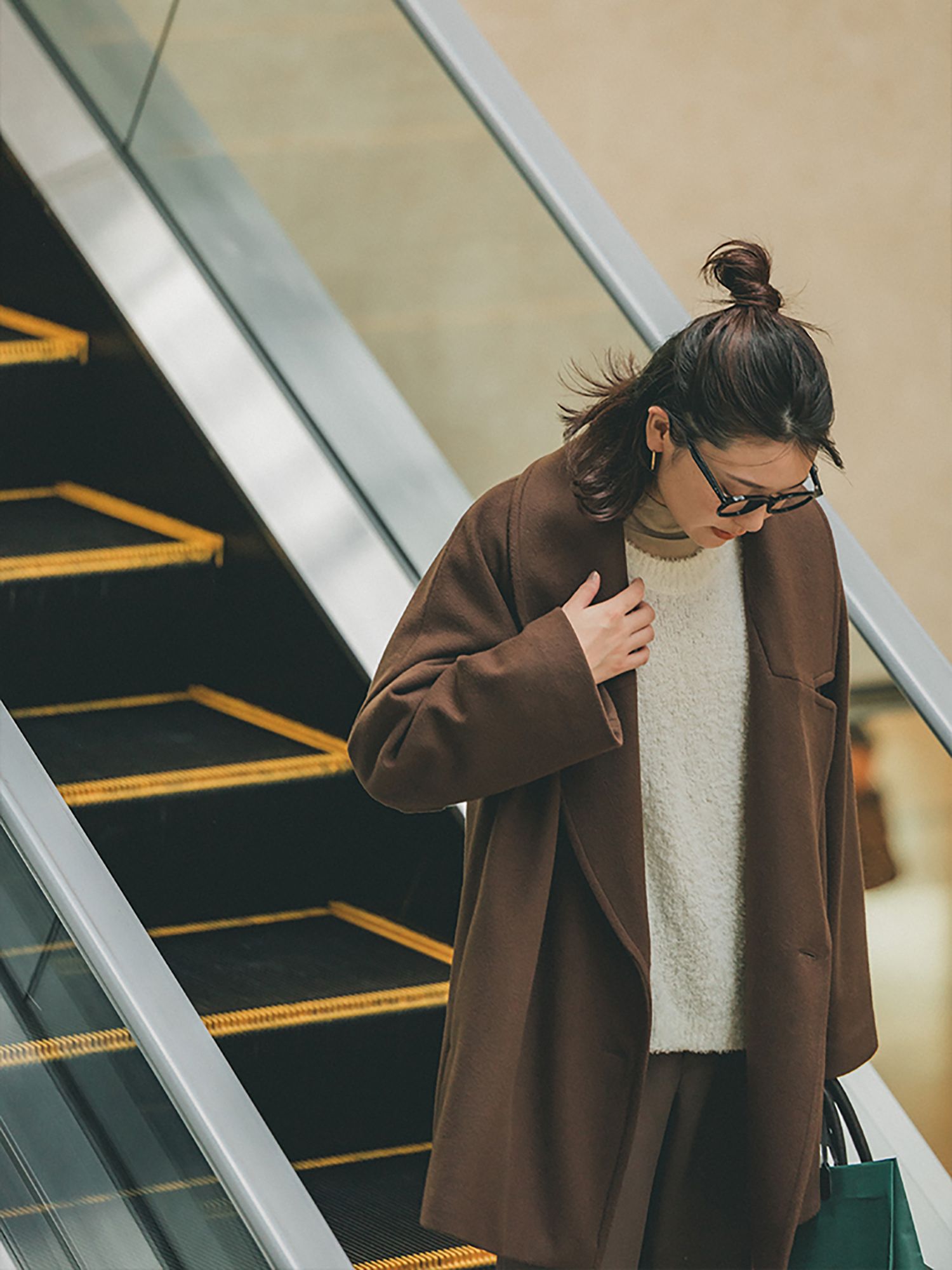 crewre online store / ビッグカラーミディコート