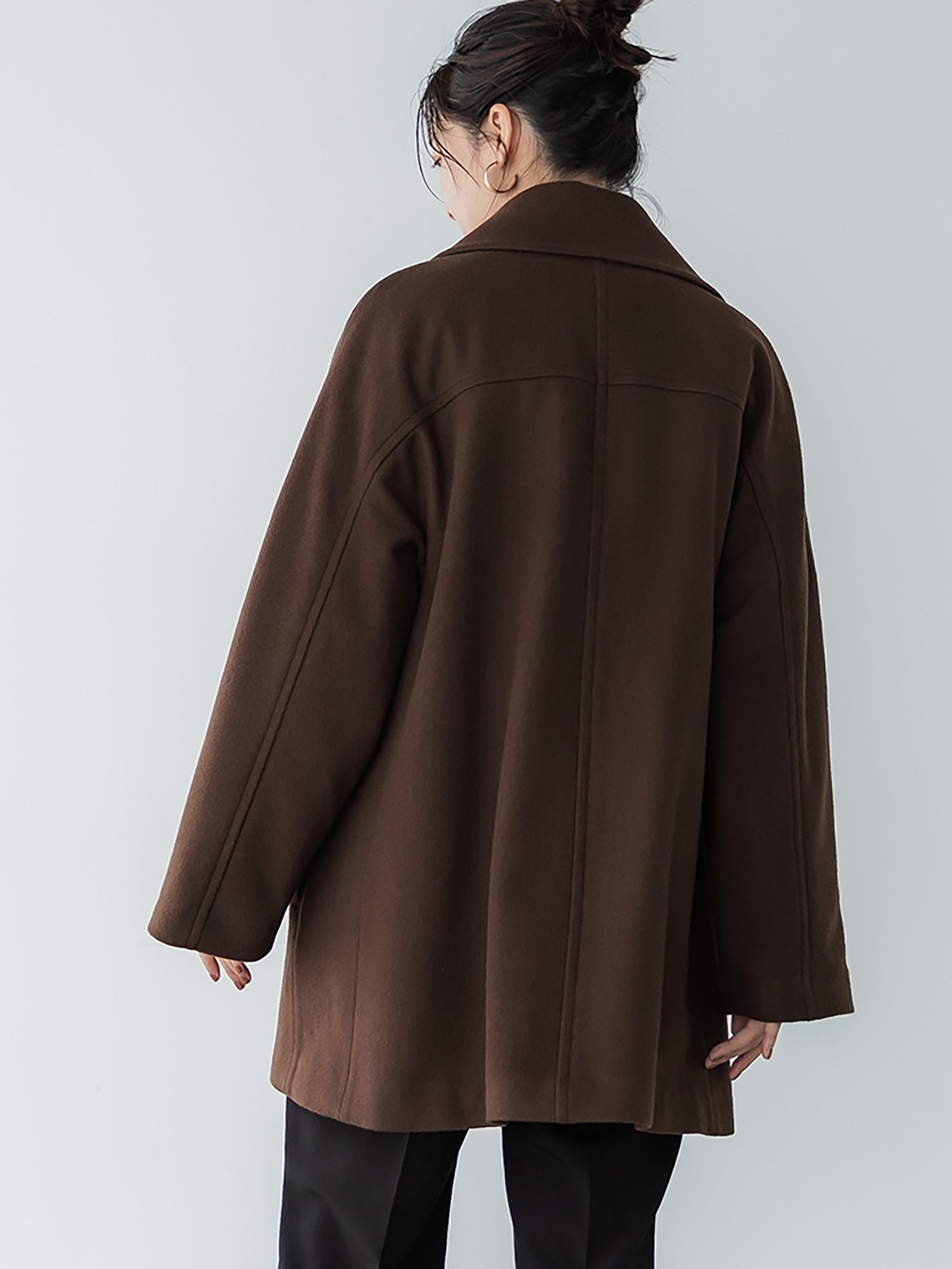 crewre online store / ビッグカラーミディコート