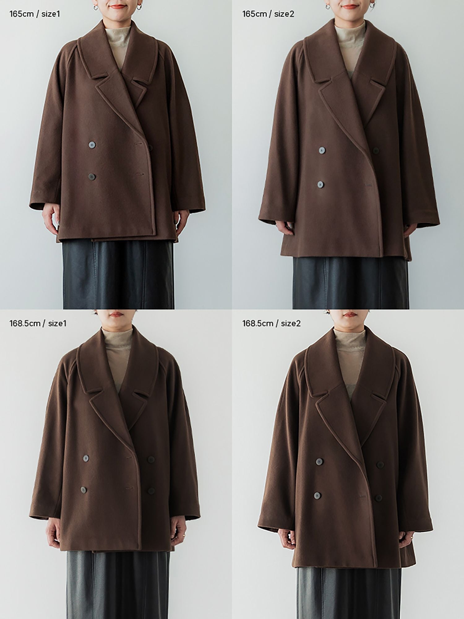 ビッグカラーミディコート