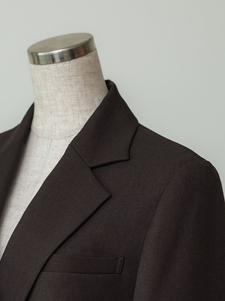 ヘザーカラーミニマルジャケット