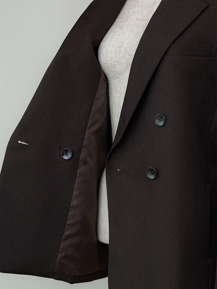 ヘザーカラーミニマルジャケット