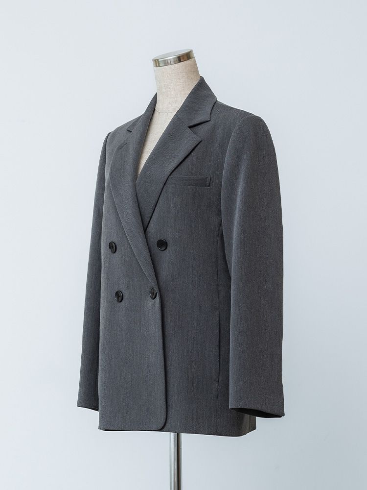 ヘザーカラーミニマルジャケット