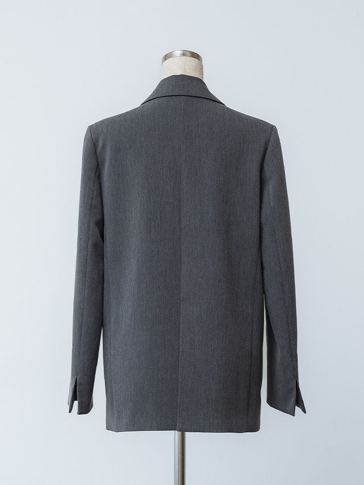 ヘザーカラーミニマルジャケット