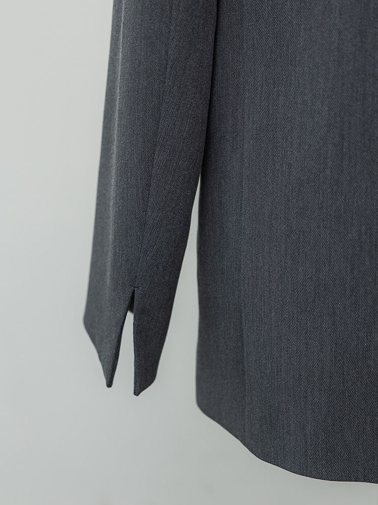 ヘザーカラーミニマルジャケット