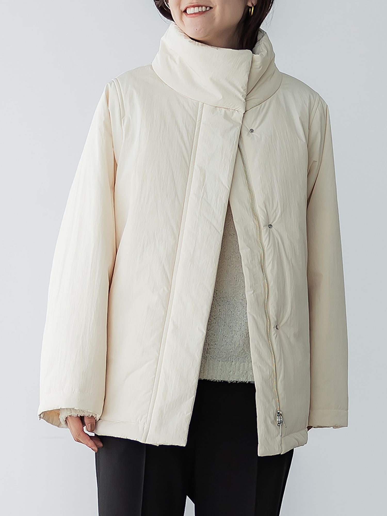 crewreクルーレ　ヴィンテージギャバルーズブルゾン sage ivory 2 クルーレ crewre ヴィンテージギャバルーズブルゾン - メルカリ