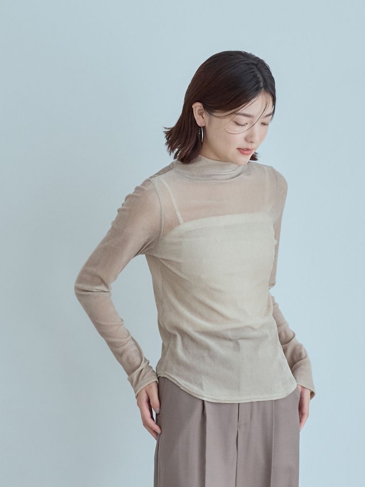 crewre online store / フロッキーチュールトップス