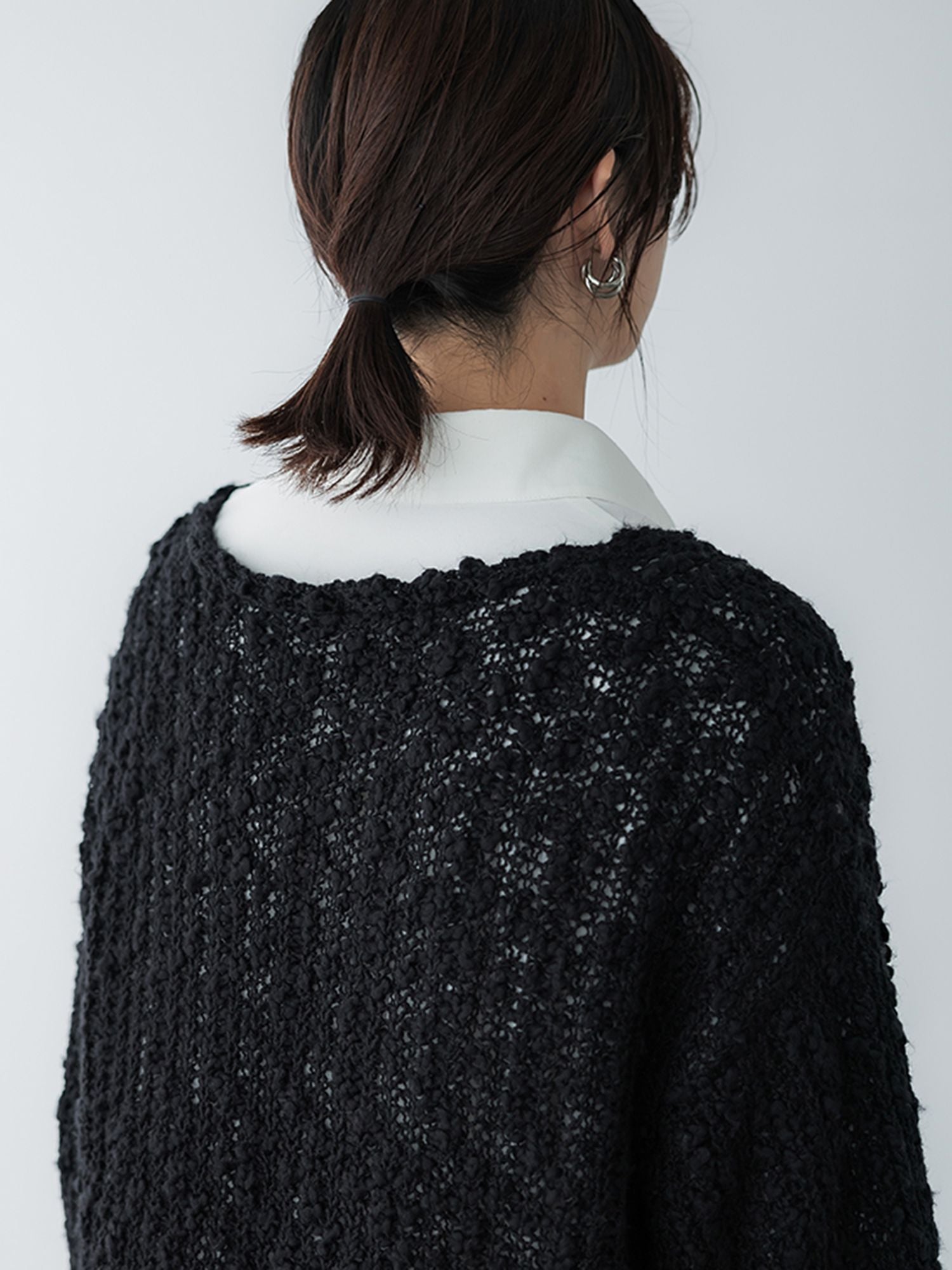 crewre online store / メランジディープVネックニット