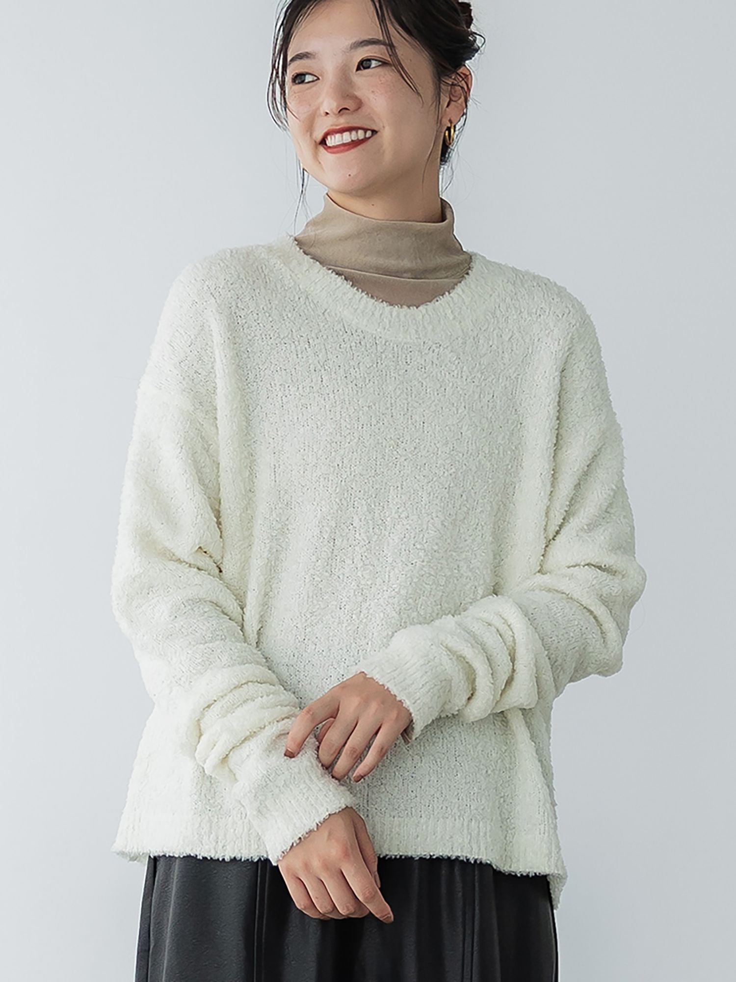 crewre online store / ブークレークルーネックニット