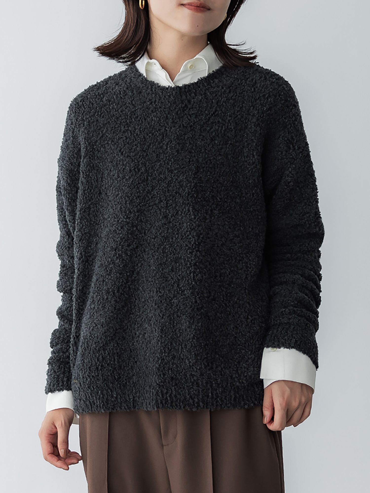 crewre online store / ブークレークルーネックニット