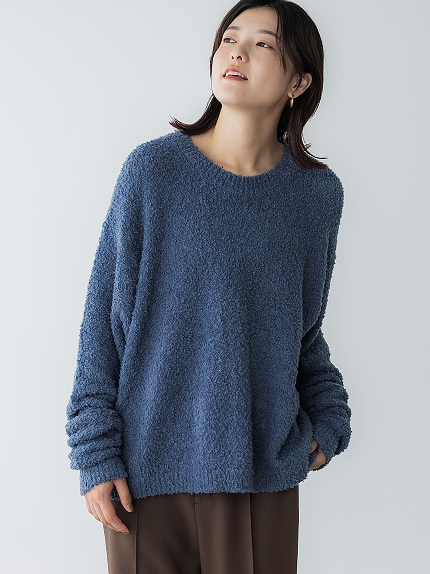 crewre online store / ブークレークルーネックニット