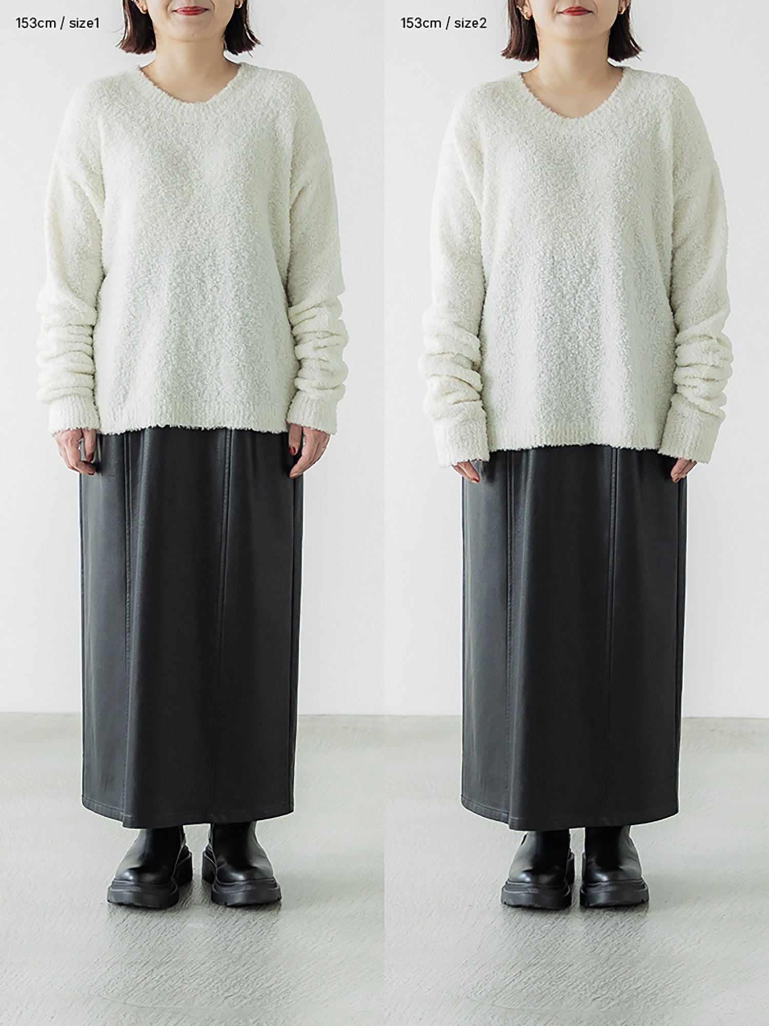 ブークレークルーネックニット