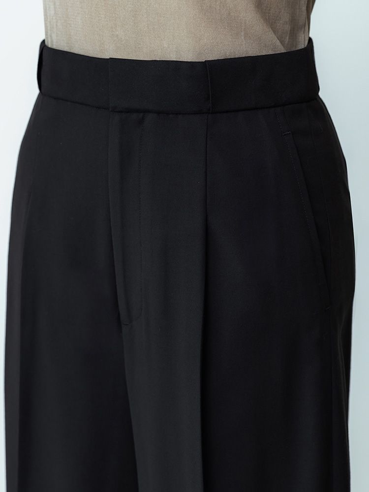 ウールブレンドスラックス