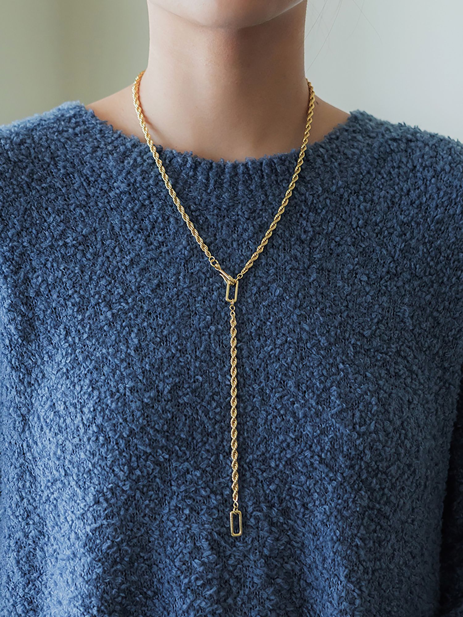 ツイストチェーンネックレス