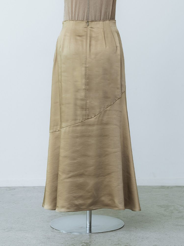 ドレープサテンマキシスカート