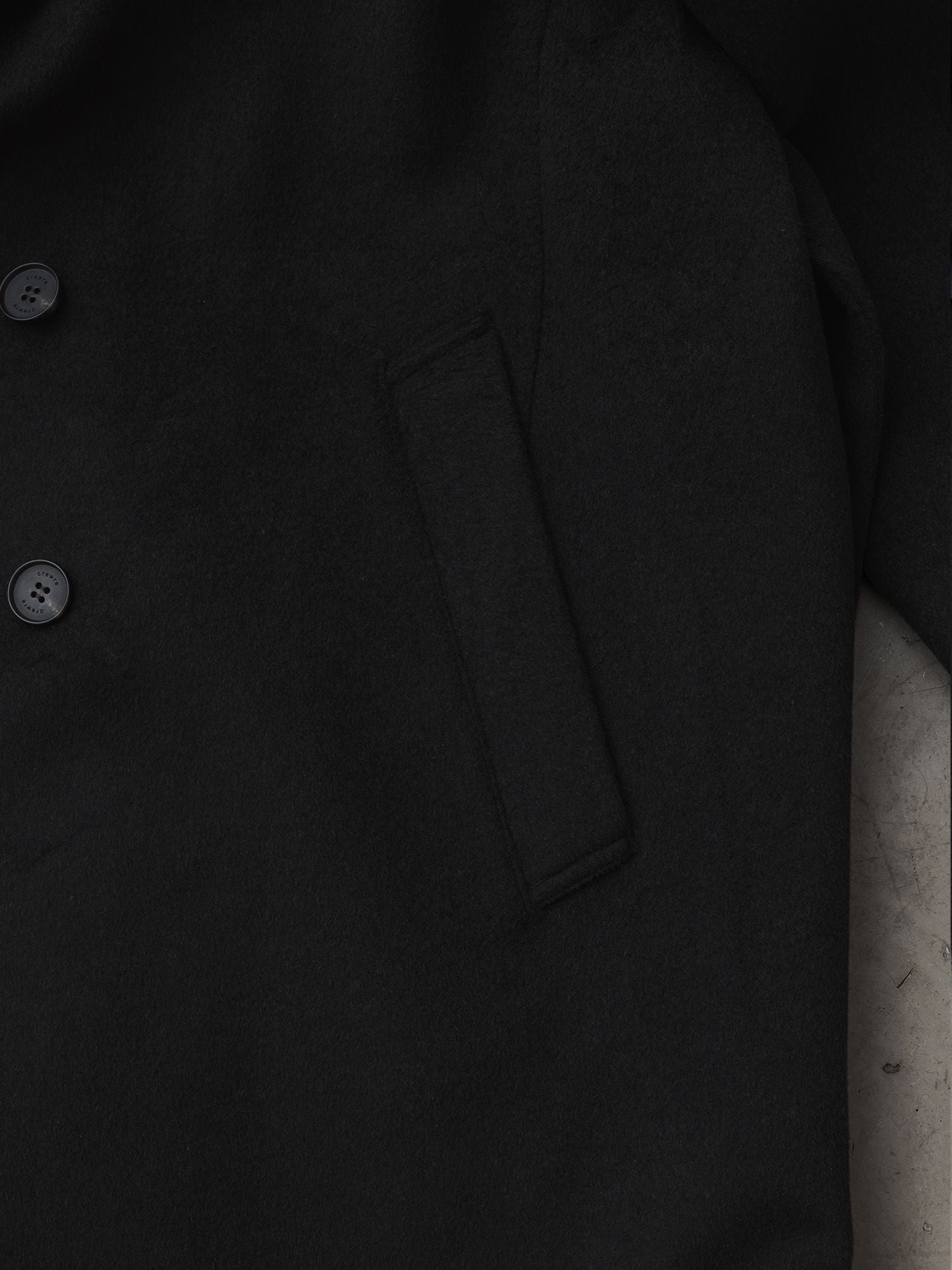 アジャスタブルウールロングコート