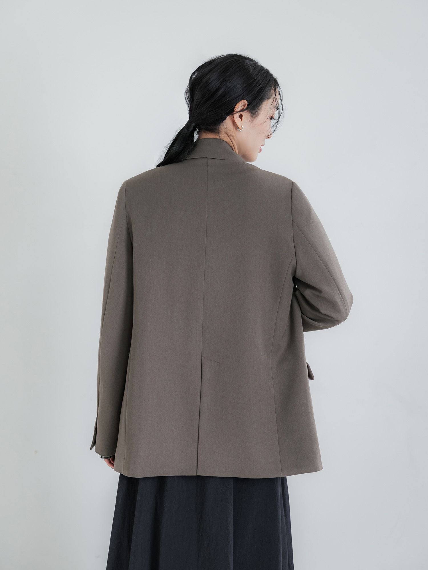 【美品】crewre クルーレ ダブルテーラードジャケット モカ crewre online store / ダブルテーラードジャケット