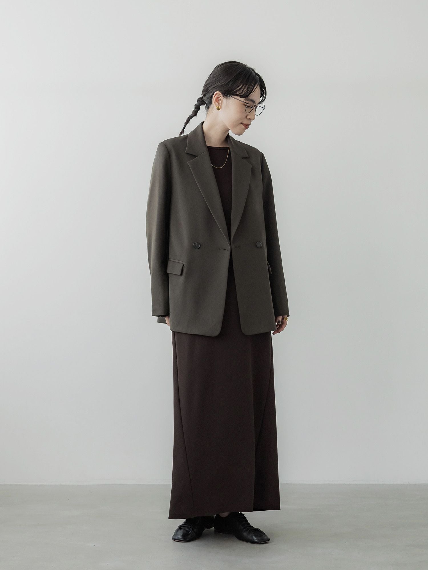 crewre ダブルテーラードジャケット モカ size3 crewre online store / ダブルテーラードジャケット