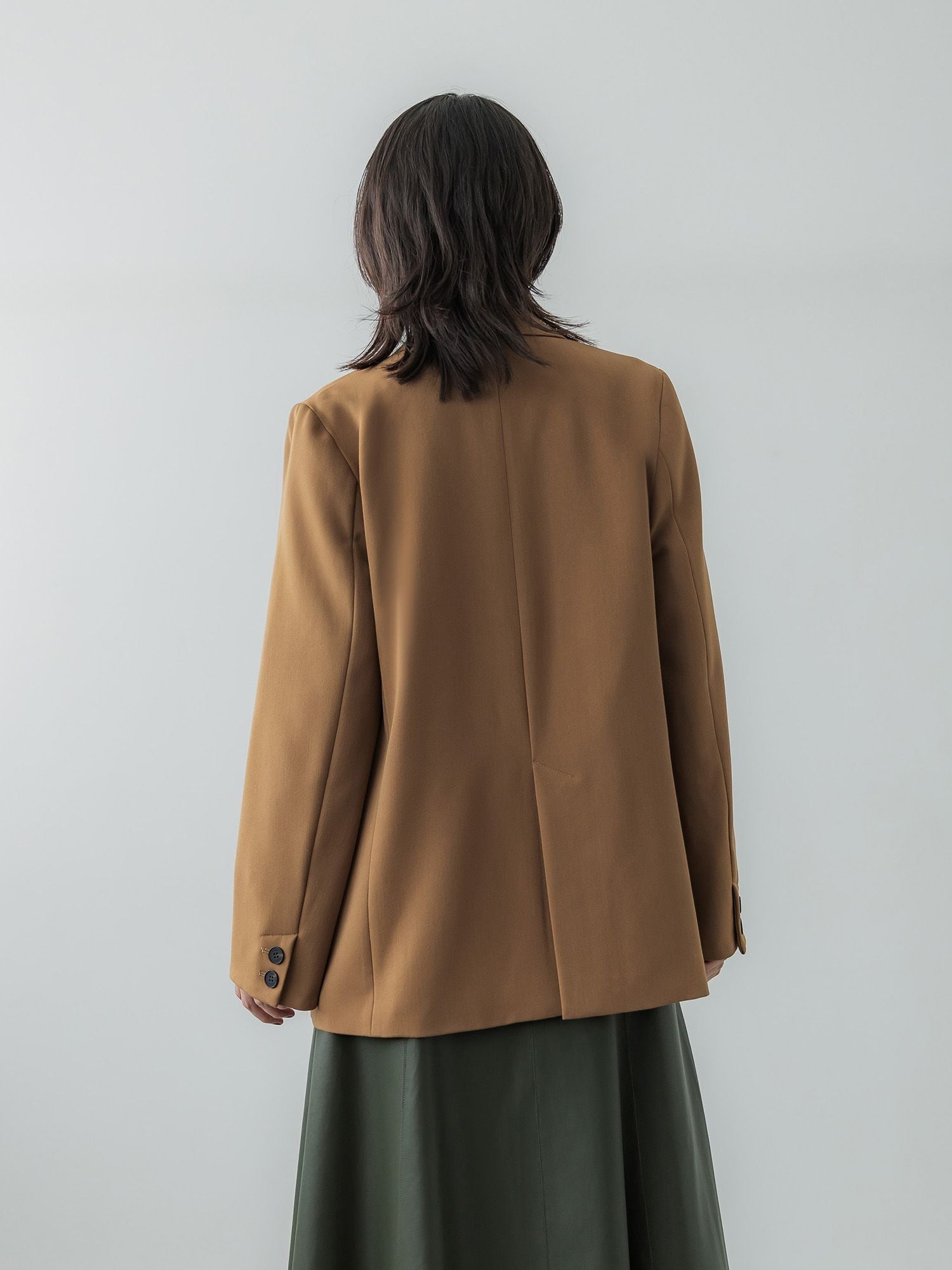 crewre ダブルブレストツイルジャケット サイズ2 sand brown crewre online store / ダブルブレストツイルジャケット