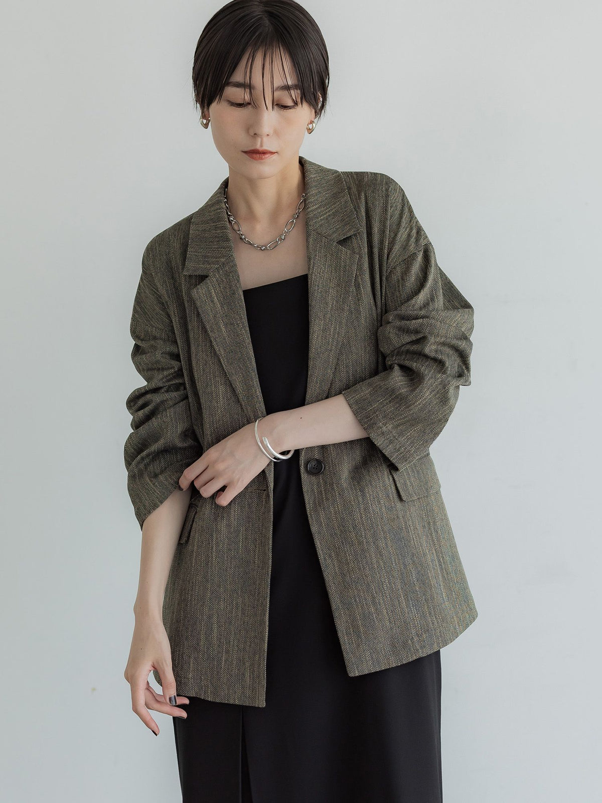 crewre online store / ツイーディヘリンボンジャケット