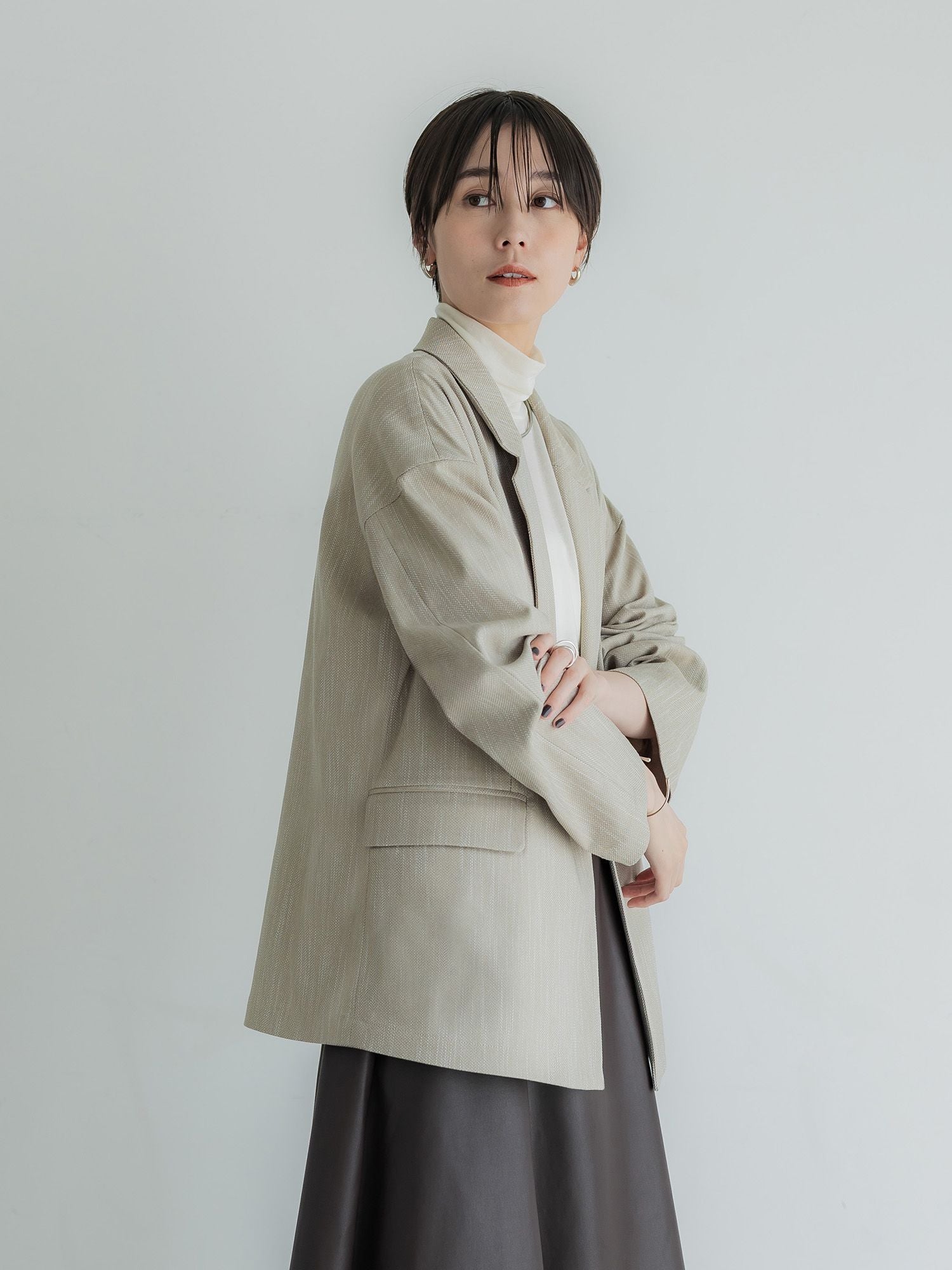 crewre online store / ツイーディヘリンボンジャケット